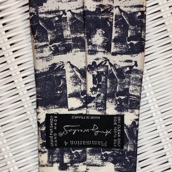 Vintage Andy Warhol Flammation Men's Silk Tie - Picture 10 of 11